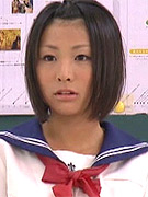 Japanese schoolgirl sticky from massive bukkake facials