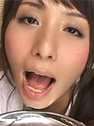Sticky bukkake fluids are exploding out of her mouth