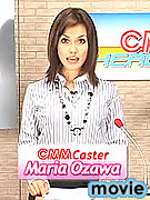 Sexy newscaster Maria Ozawa brutally doused in semen