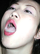 Semen spitting bukkake fun