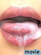 Semen bubbling and cumshot chewing